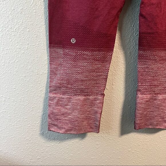 Lululemon Ebb to Street Crop Gradient Red - Picture 2 of 6